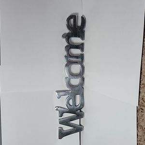 Metal Welcome Sign